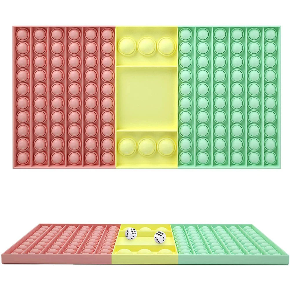 Big Size Fidget Toy Xxl Square Chessboard Push Bubble Fidget Sensory Toys for Parent-Child Times Antistress Game Toy