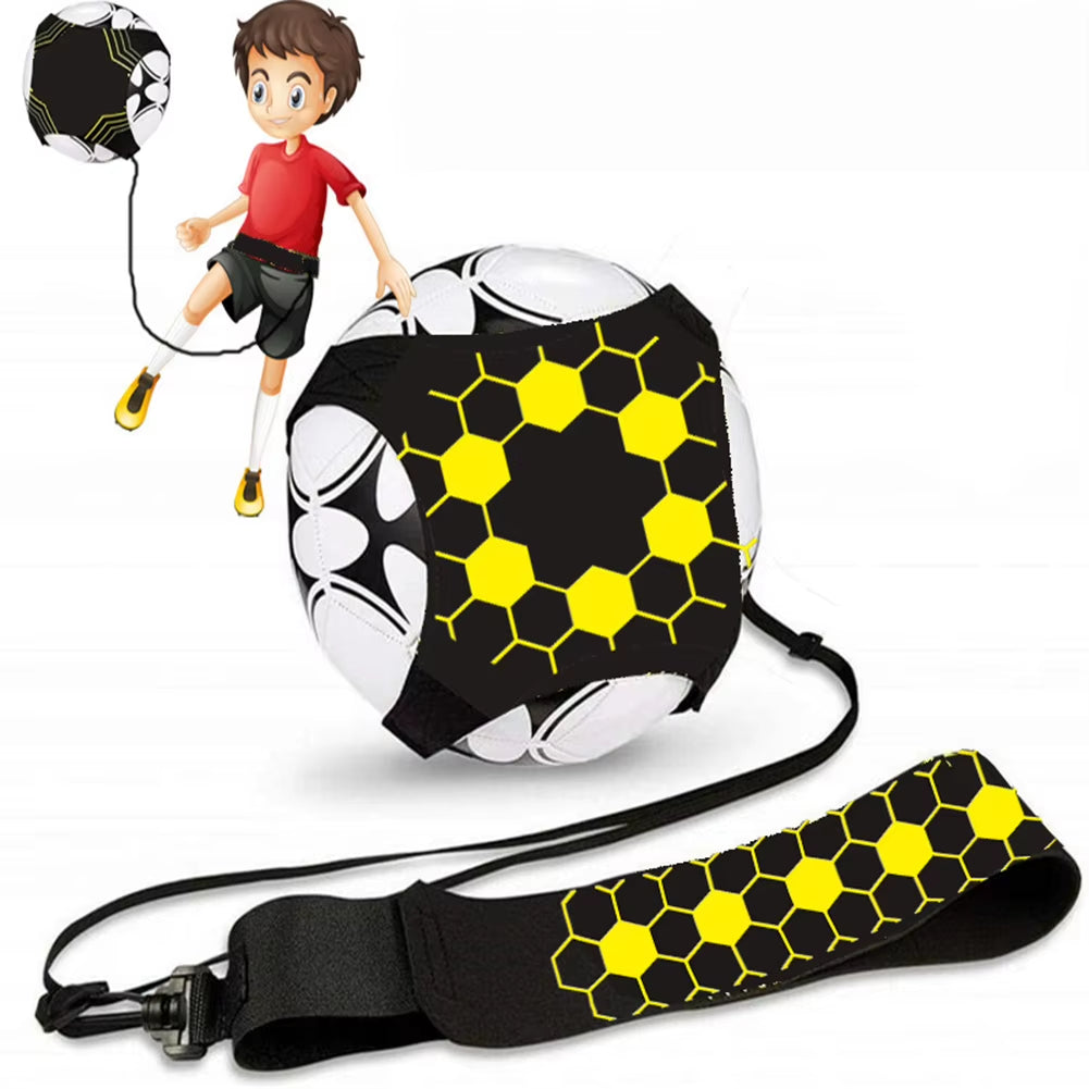 Adjustable Football Kick Trainer Soccer Ball Training Equipment Soccer Trainer Solo Practice Elastic Belt Sports Assistance
