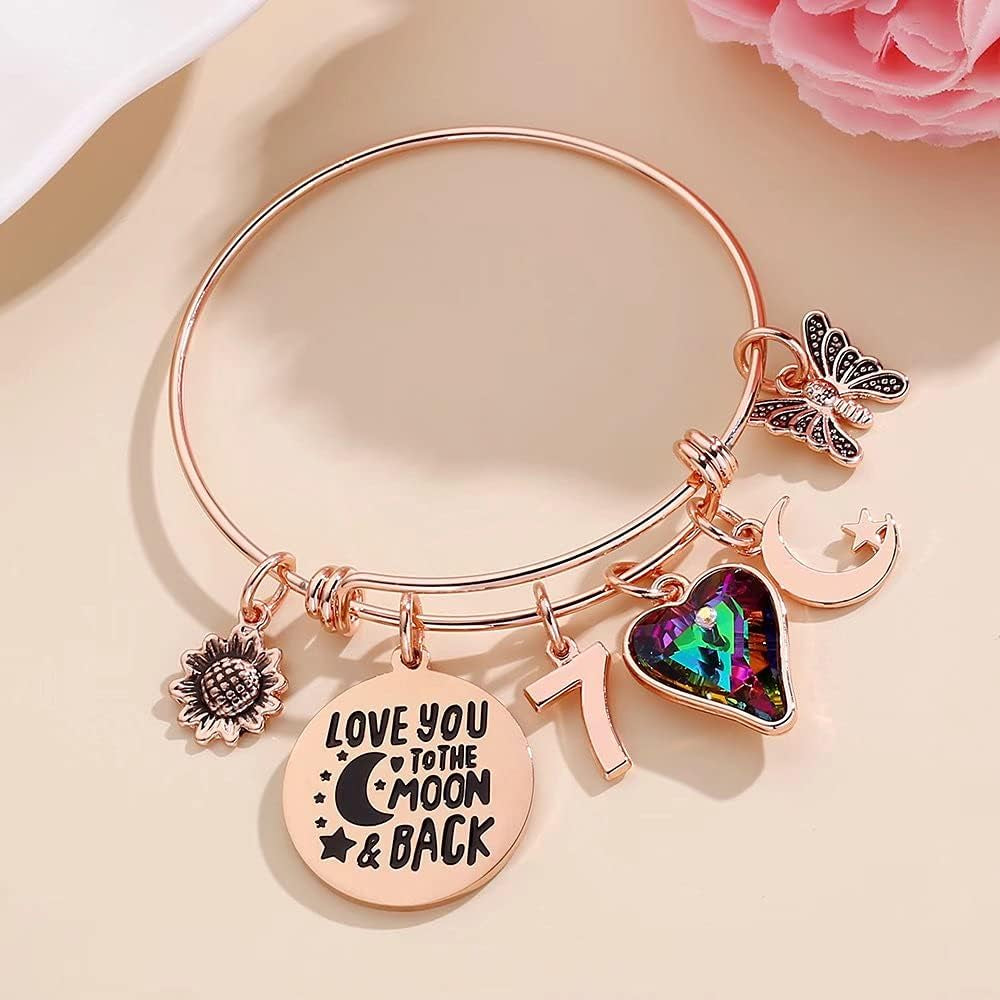 Elegant Charm Bracelets for Women and Girls - Perfect Birthday Gifts for All Ages, Ideal for Daughters, Sisters, Friends, Teens, Moms, and Grandmothers