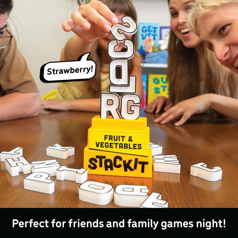 Lucky Egg Stack It – Interactive Stacking Game for Family Gatherings and Social Events | Includes 160 Categories, 20 Letters, Timer & Base | Suitable for Ages 8+ | Designed for 2-8 Players