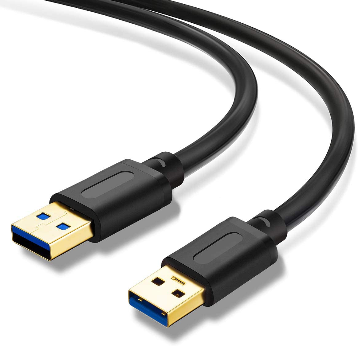 USB 3.0 Male to Male Cable, 6 Feet (1.8M) - Gold-Plated Connectors for Hard Drive Enclosures, DVD Players, and Laptop Coolers