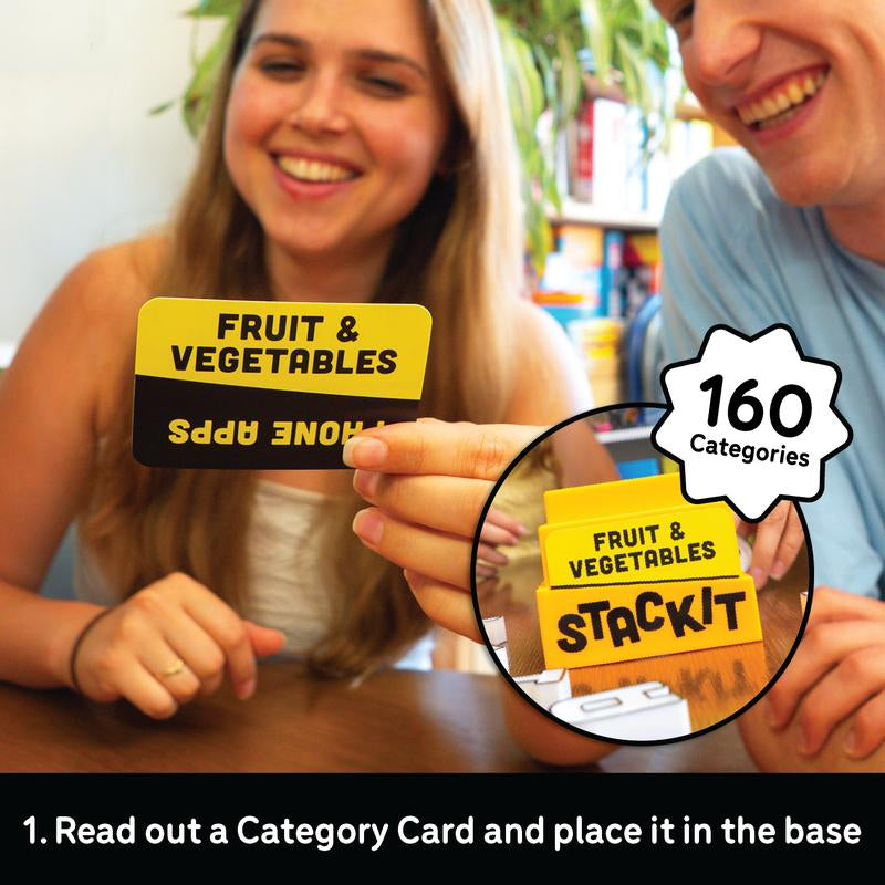 Lucky Egg Stack It – Interactive Stacking Game for Family Gatherings and Social Events | Includes 160 Categories, 20 Letters, Timer & Base | Suitable for Ages 8+ | Designed for 2-8 Players