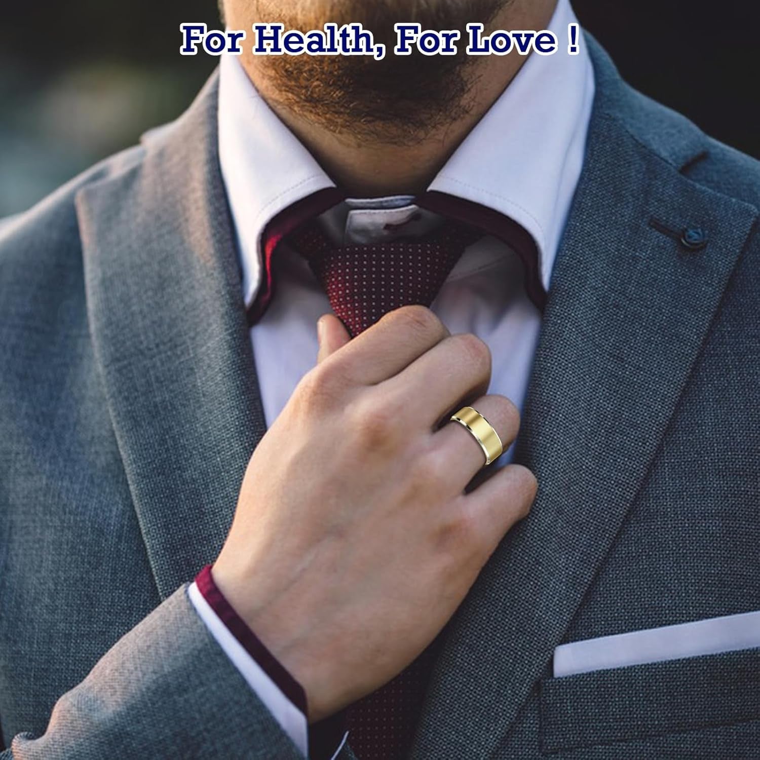 Smart Health Tracking Ring with Sleep Monitoring, Heart Rate, Waterproof Fitness Features, Activity Tracking for Steps, Distance, and Calories, Air Gesture Control, Up to 7-Day Battery Life, Compatible with iOS and Android (Light Gold, Size #12)