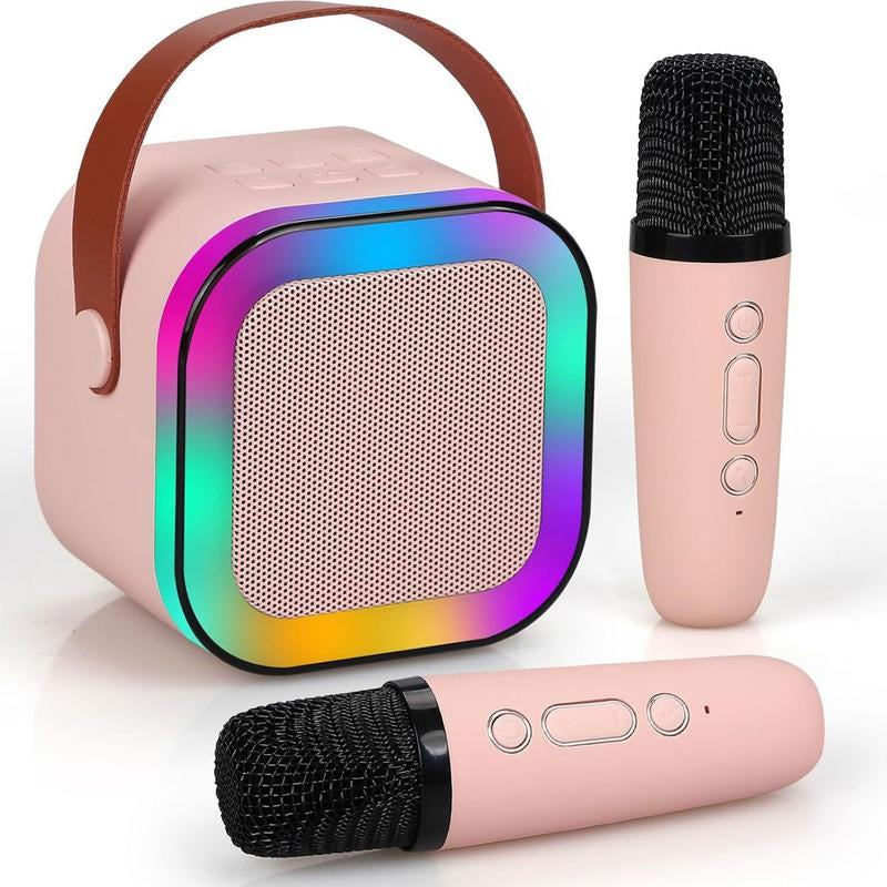 HITOZON Portable Wireless Karaoke Speaker System with Microphone - Premium Stereo Sound, RGB LED Lighting, and Voice Modification Capabilities for Home and Outdoor Entertainment - Perfect Gift for Celebrations and Birthdays