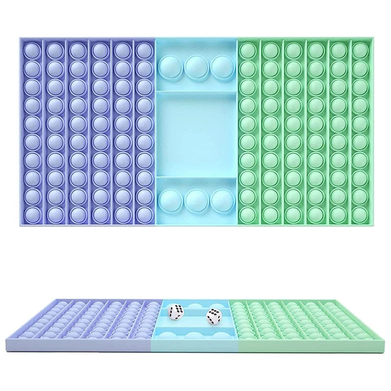 Big Size Fidget Toy Xxl Square Chessboard Push Bubble Fidget Sensory Toys for Parent-Child Times Antistress Game Toy