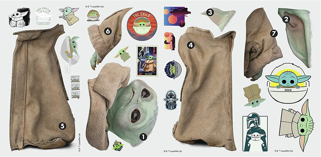 Star Wars: the Mandalorian Grogu Peel and Stick Wall Decals by , RMK4477SCS