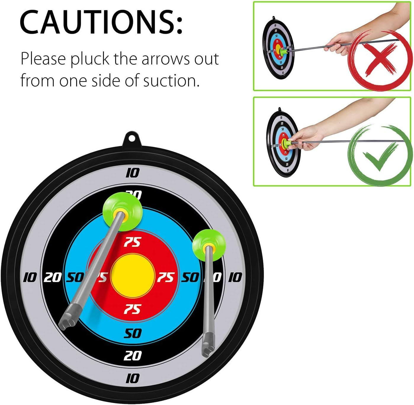 Kids Bow and Arrows, Light up Archery Set for Kids Outdoor Hunting Game with 5 Durable Suction Cup Arrows, Luminous Bow and Sighting Device, Green