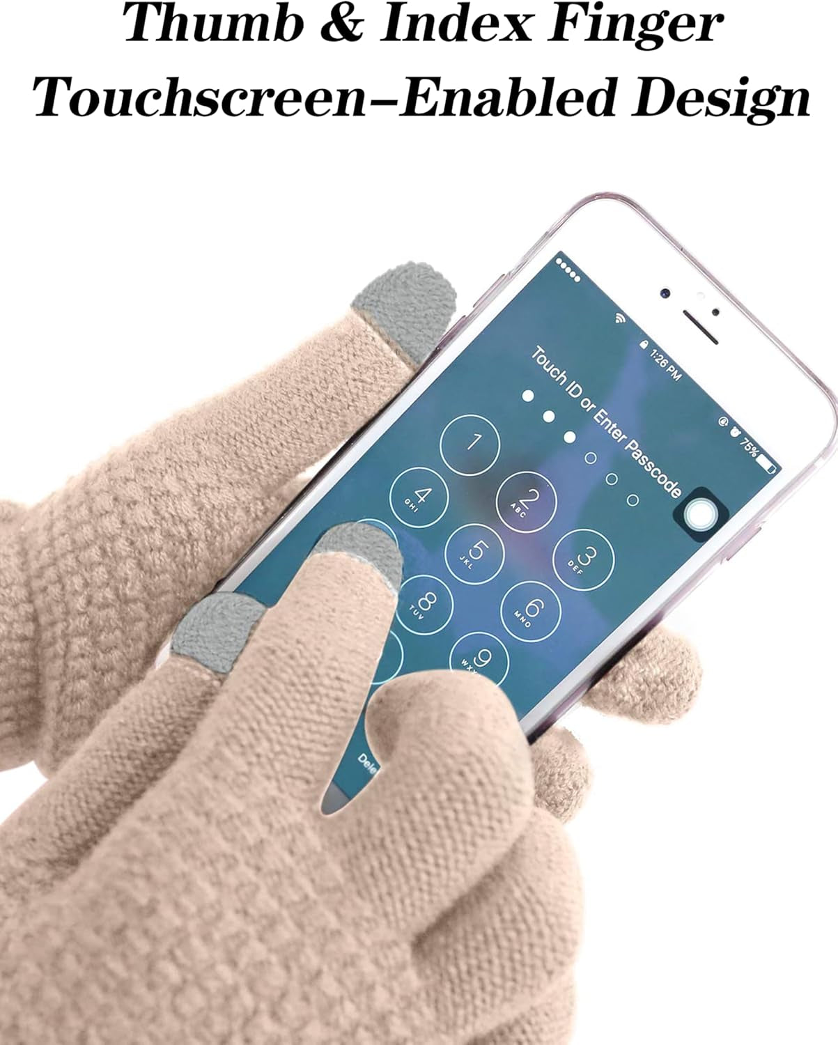 Winter Knit Scarf, Beanie Hat, and Gloves Set for Men and Women - Comfortable and Stretchable Cold Weather Accessories